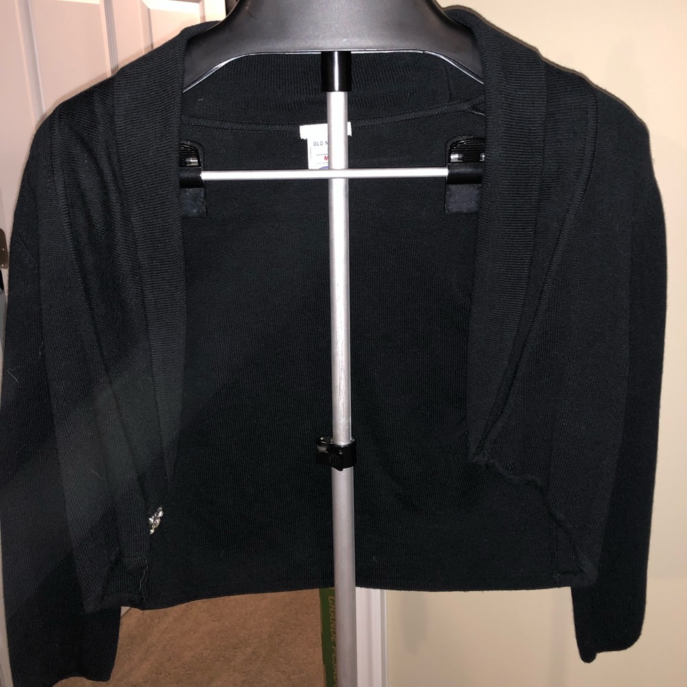 Black cardigan